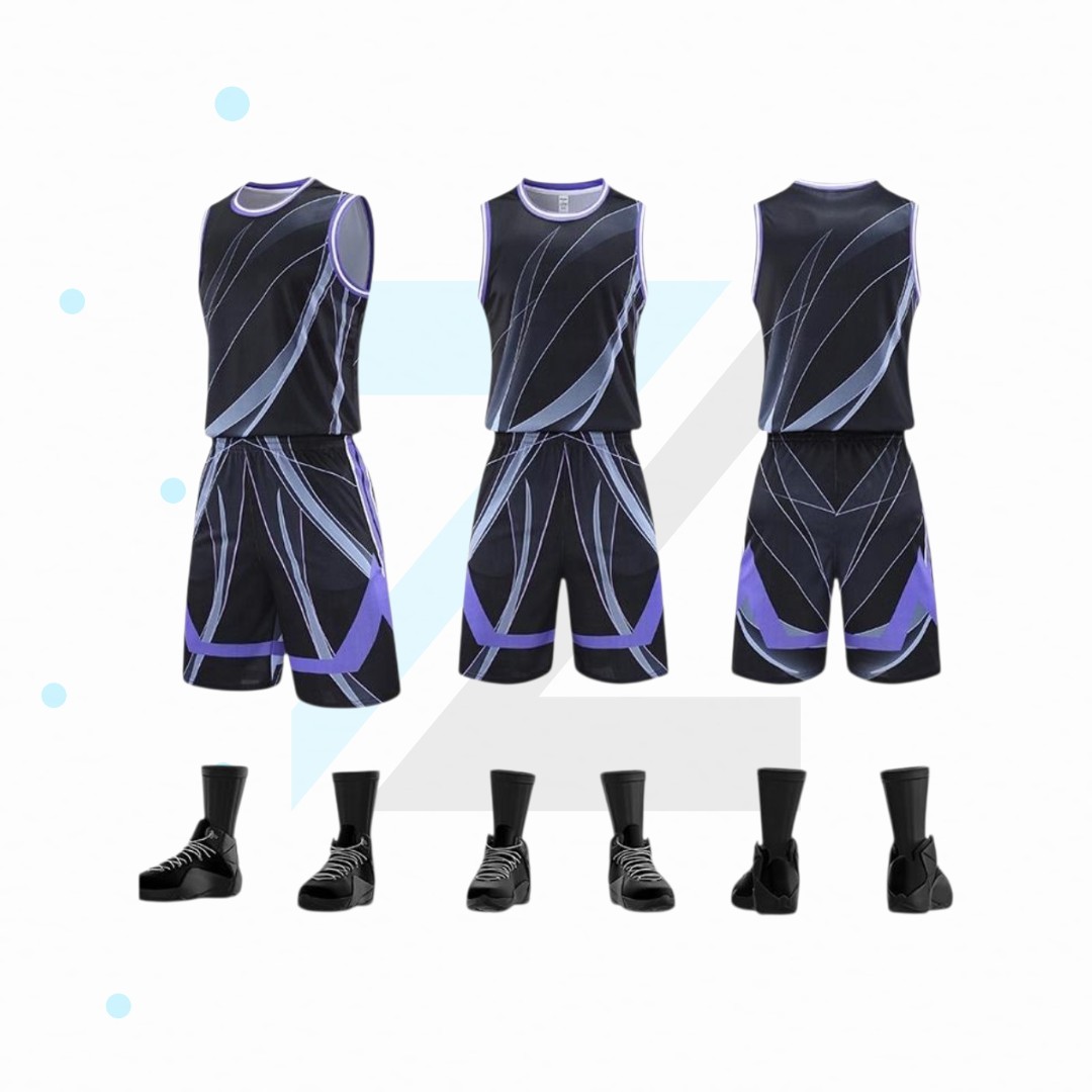 Court Flex Basketball Uniform | Custom Game Jersey & Shorts | Lightweight Pro Performance angle 4